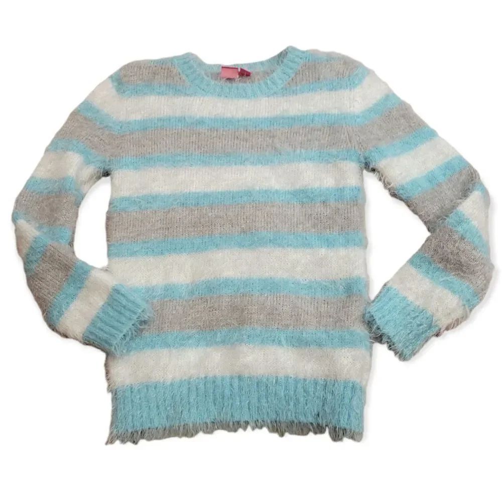 J Khaki fuzzy sweater L